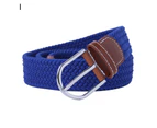 Unisex Belt Handmade Braided Wear-resistant Pin Buckle Twill Waist Belt for Daily Wear One Size I