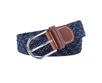 Unisex Belt Handmade Braided Wear-resistant Pin Buckle Twill Waist Belt for Daily Wear One Size V