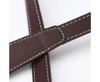Corset Designer Belt Solid Color Knotted Faux Leather Vintage Korean Style Belt for Daily Wear Coffee