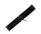 Women Belt Solid Color Bandage Wide Elasticity Faux Leather Dress Belt Waistband Fashion Accessory Black