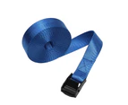 3.0m High Density Solid Pressing Buckle Strong Bearing Cargo Strap Car Motorcycle Tow Rope Strong Belt for Home Blue