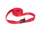 3.0m High Density Solid Pressing Buckle Strong Bearing Cargo Strap Car Motorcycle Tow Rope Strong Belt for Home Red