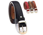 Women's Fashion Waist Belt Brand All-match Faux Leather Belts Casual Waistband Strap Red