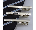 Gentleman Wedding Business Silver Metal Simple Suit Necktie Tie Clip Bar Pin 6