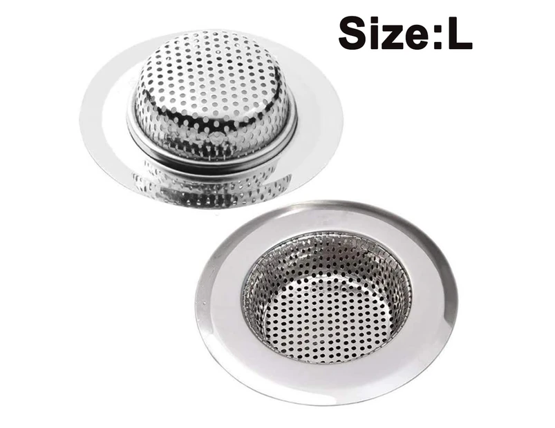 2Pcs Sink Strainer - Large Kitchen Sink Strainer Basket Stainless Steel Sink Drain Filter