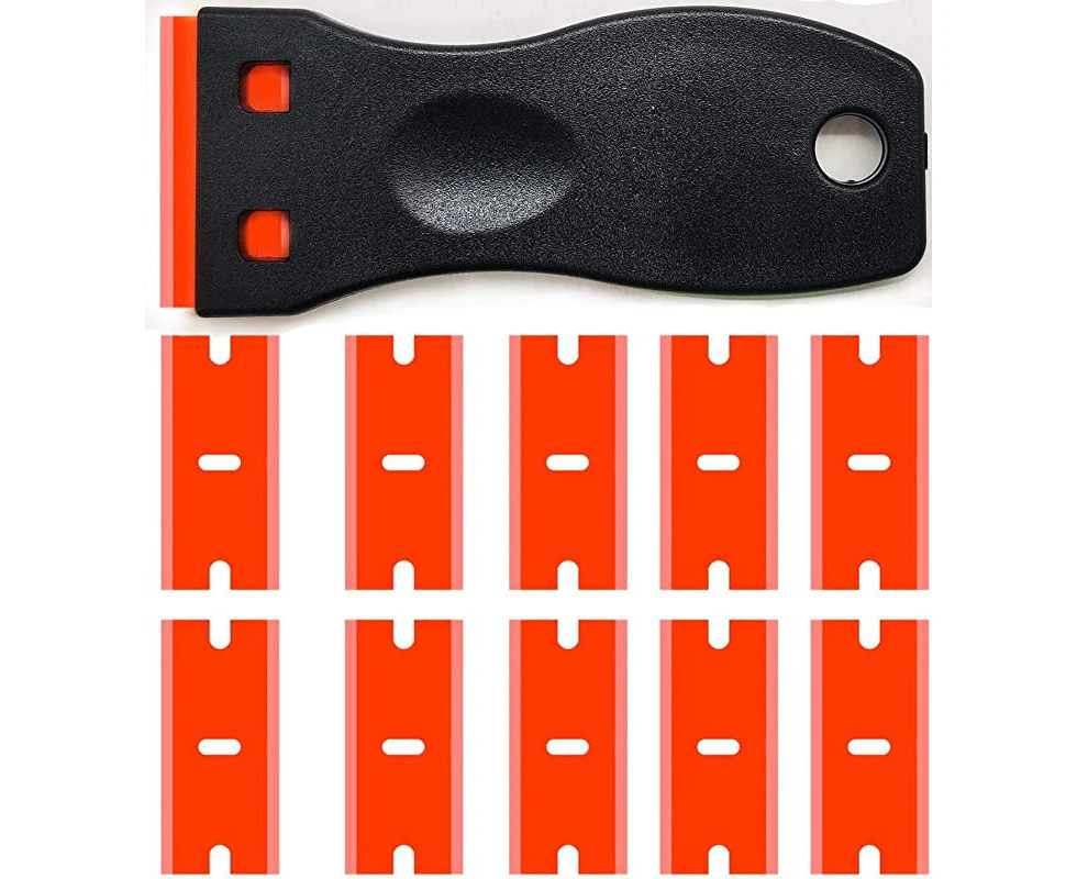 Buy 3PCS Razor Blades Scraper with 100PCS Plastic Razor Blades