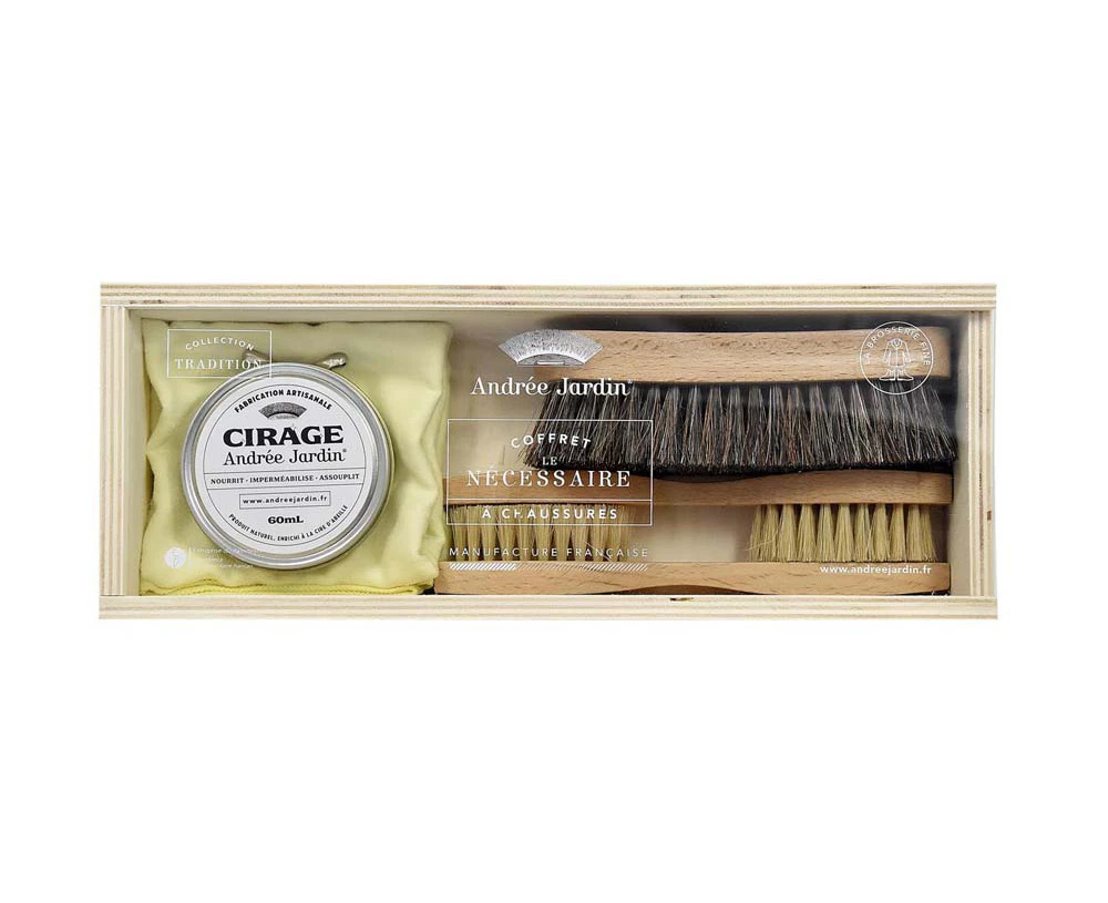 Andree Jardin Traditional 5pc Shoe Care Kit