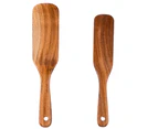 Wooden Kitchen Utensils Set of 2, Wooden Utensils for Cooking, stirring, Mixing, Serving