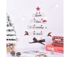 Christmas Tree Shaped Wooden Christmas Decorations - for Home Party Decoration