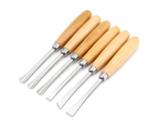 Wood Chisel Set, 6 Piece Chisel Set, Professional Woodcarving Hand Chisel Set DIY Woodworking Sculpting Tool for Carpenters, Carvers, Artists and Many Othe