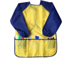 2pcs-children's waterproof coverall Painting Apron Children's Painting Work Wear Craft Apron 2-8 Years Old Long Sleeve Velcro