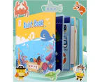 Quiet Book for Toddlers, Montessori Interactive Toys Busy Book for Kids Develop Learning Skills -Sea Theme