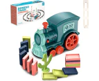2022 Upgrade Electric Domino Train Toy Set, Creative Automatic Domino Train, Dominoes Rally Train Sets