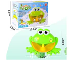 Frog Bubble Maker Foam Blower Bubbling Making Machine, Nursery Rhyme Musical Toy