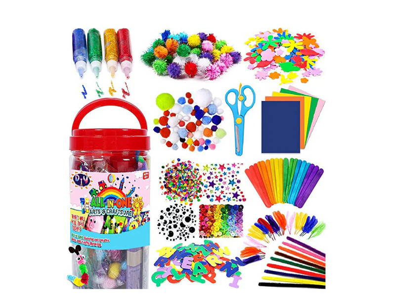 Crafting School Kindergarten Homeschool Supplies Arts Set Art and Craft Supplies, Toddler DIY Craft Art Supply Set