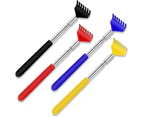 4PCS Back Scratcher for Men Women Metal Back Scratcher Retractable Extendable to 27 inches with Carry Bag
