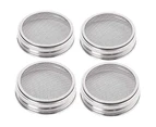 4-Pack Stainless Steel Sprout Jar Lid Kit For Excellent Ventilation Wide Mouth Mason Jars Mason Jars For Making cover