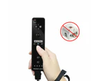 Wii Motion Plus Remote Controller Nunchuck Nintendo Wii & Wii U Silicone Strap - Black a Set