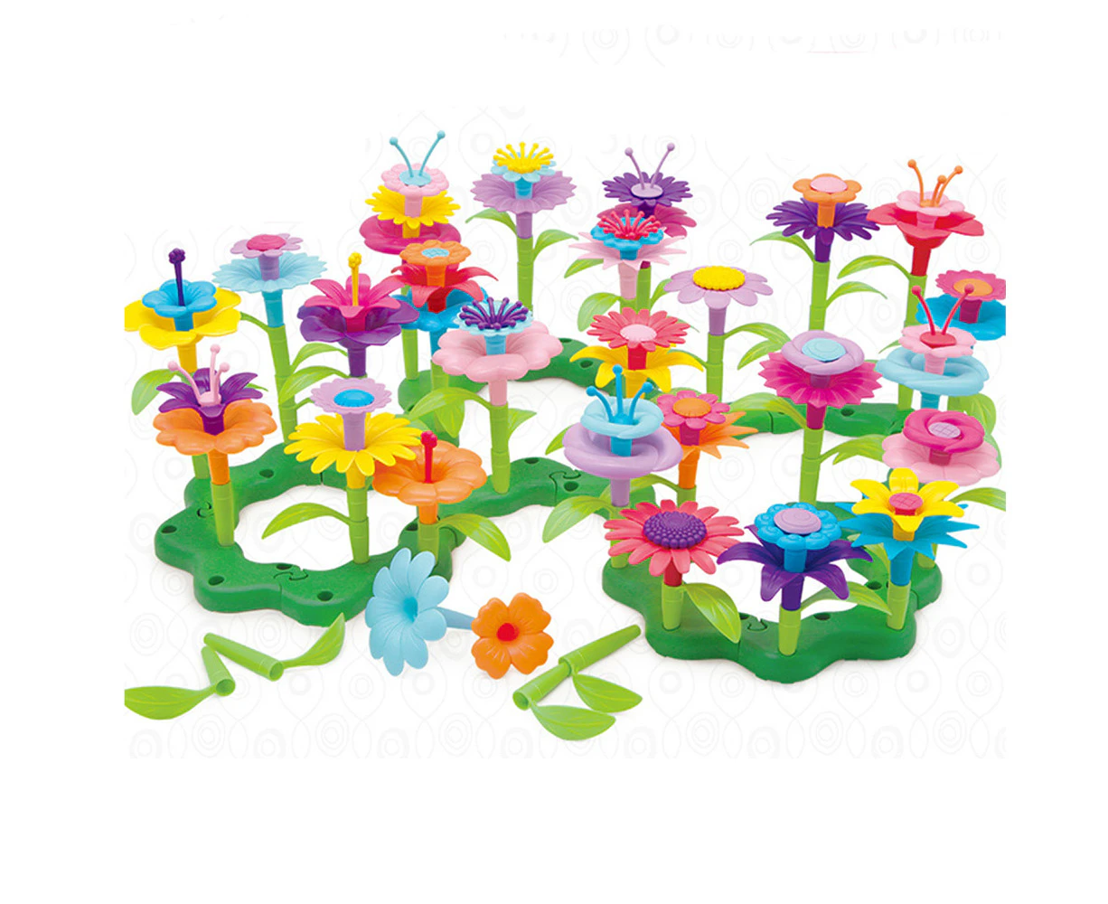 46Pcs Set Flower Garden Building Toys 3-7 Years Old Boys Girls Flower Building Toy Set Gifts Educational Toys For Toddlers