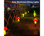 1Pcs Solar Mushroom Light Garland-Solar 3 Head Mushroom Light Garland