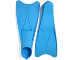 Outdoor Swimming Shoes Snorkeling Fins-Sky Blue-XLSwimming Training Fins,Long Training Fins for Snorkeling Diving,Size for Kids