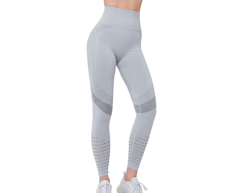 High waist tight fitness sports pants women's high elastic tight trousers  quick-drying breathable yoga training pants XL