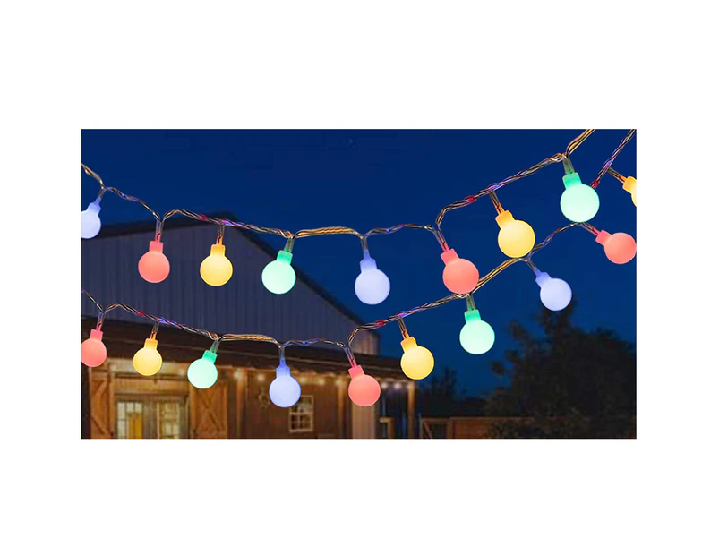 Fairy lights outdoor colorful light bulbs, 12M 100 LED, Christmas fairy lights-12m 100led light post