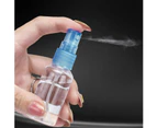 4pcs makeup small spray bottle transparent spray can random color 30ML Portable Refillable Plastic Fine Mist Perfume Cosmetic