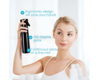 3pcs High pressure continuous spray bottle Continuous Spray Water Bottle, Hair Mist Sprayer,Solvent -black300ml