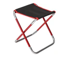 Fulllucky Folding Stool Strong Load Bearing Non-slip Collapsible Rust-proof High-strength Rest Aluminum Alloy Mini Picnic Fishing Campi-Red