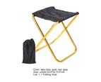 Fulllucky Folding Stool Mini Rust-proof Thickened Space Saving Tear-resistant Strong Load Bearing Corrosion-resistant Aluminum Alloy Fi-Golden