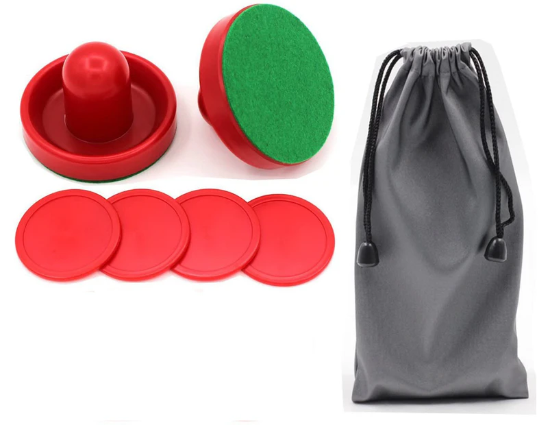 Home Standard Air Hockey Paddles And Pucks, Small Size For Kids, Great Goal Handles Pushers Batter Set