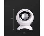 Computer Usb-Power Speakers, Mini Desktop Speakers With Hifi Sound,Superior Stereo Sound,Double Horn - White