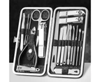 Nirvana 1 Set Professional Manicure Cutters Compact Stainless Steel Comfortable Case Manicure Kit Pedicure Supplies- O