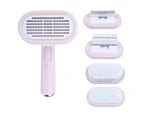 1 Set Pet Grooming Comb Fluffy Hair Shedding Tools 5-in-1 Hair Trimming Cat Hair Cleaning Brush Cat Supplies
