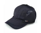 Unisex Casual Mesh Quick Dry Adjustable Golf Sport Outdoor Baseball Cap Hat Dark Grey