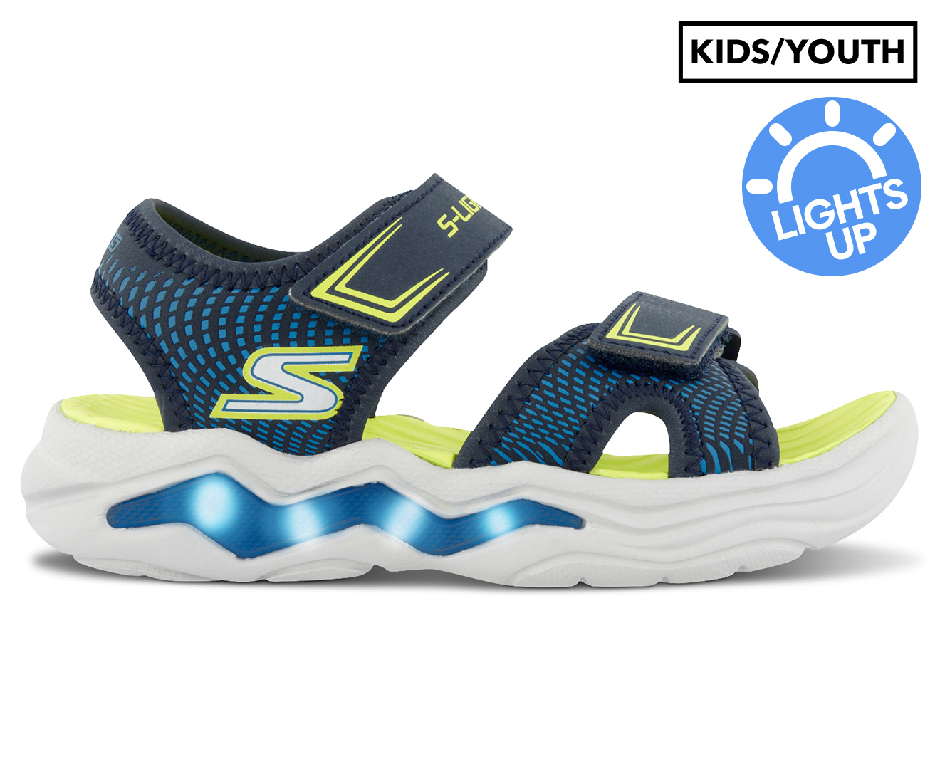 Skechers Erupters lV S-Lights Slip on Lighted Sneaker (Little Boys