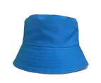 Unisex Solid Color Coconut Tree Flat Top Cotton Fisherman Sun Hat Bucket Cap Yellow