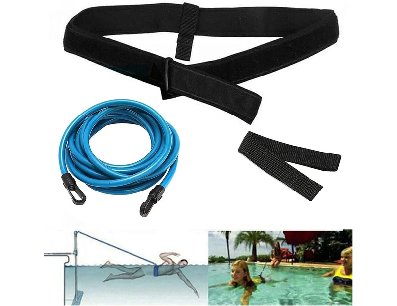 Swimming Resistance Strength Training Equipment-6*10*4 BlueSwimming Pool Swim Belt,Adjustable Swimming Pool Swim Belt