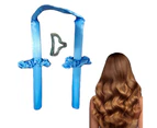 Blue-Sponge Sleep Curling Iron With Hair Grab + Duckbill Clip