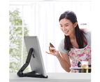 Adjustable Tablet Stand Stand Compatible With Ipad, Iphone, Phone Stand, Desktop Sturdy Universal Desk Stand—Black