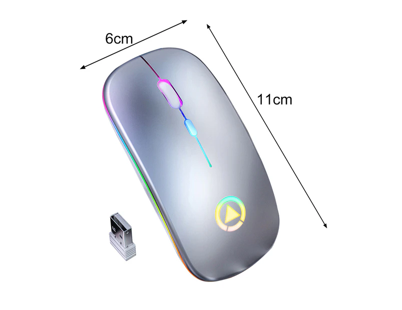 1 Set Ergonomic ABS Practical Computer Mouse Sensitive Smart Stay Desk Mouse for Desktop-Black