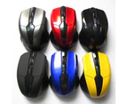 2.4GHz Wireless Optical Mouse Mice with USB 2.0 Receiver for PC Laptop Computer-Yellow