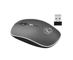2.4GHz 4 Keys Ergonomic Mute Optical Wireless Gaming Mouse Mice for PC Laptop-Blue