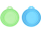 2Pcs Silicone Pet Can Covers, Dog Cat Food Can lids, Fit Multiple Sizes, BPA Free Dishwasher Safe