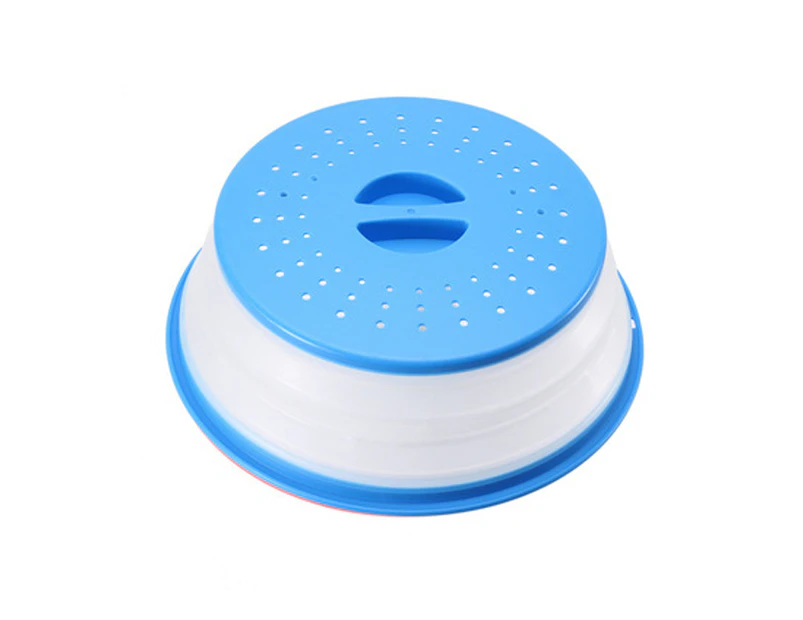 Microwave Splatter Cover Microwave Cover for Food BPA Free Lid Microwave Splatter Guard Fit More Plates -blue