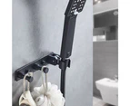 Shower Head Holder Wall Mount Bracket with 2 Hanger Hooks Handheld Shower Bracket No Drill Need