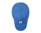 Peaked Hat Buckle Adjustable Washable Letter Decor Unisex Sun Protection Women Hat Headwear Blue