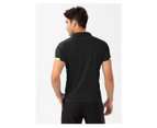 Bonivenshion Men's Polo Shirts Short Sleeve Moisture Wicking Golf Polo Athletic Collard Shirts Tennis T-shirt Tops - Black