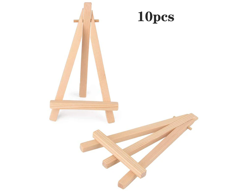 10 X Mini Easels, Small Wooden Chalkboard Display Holders, Easel Photo Memo Holders, Place Card Holders, Name Tags And More